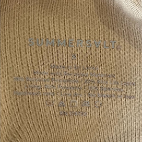 Summersalt The Perfect Wrap One-Piece Swimsuit Leopard Print Size 8 - Picture 7 of 7